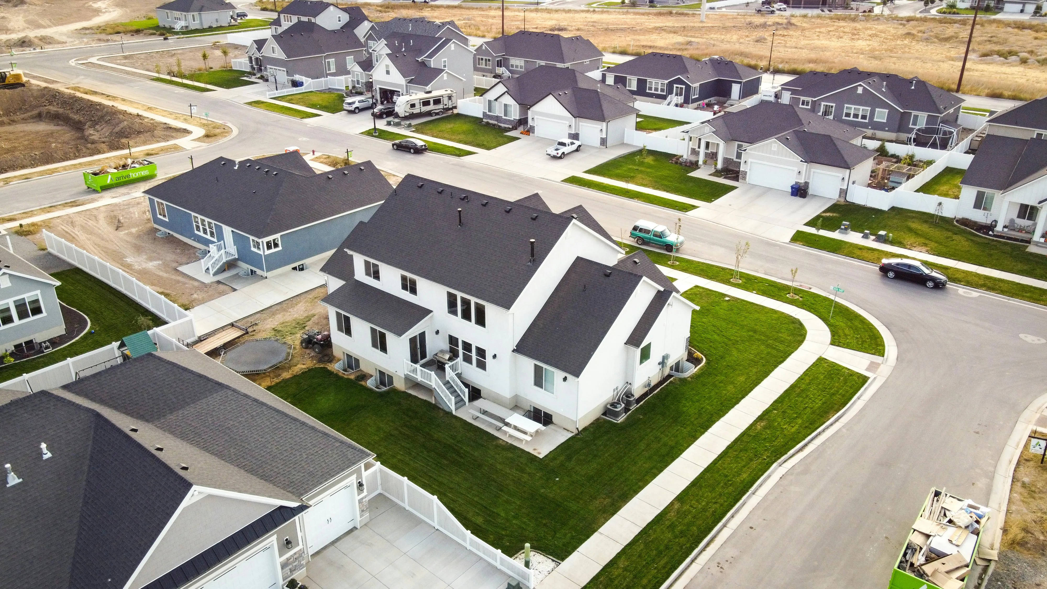 A subdivision of single-family homes in Spanish Fork, Utah.